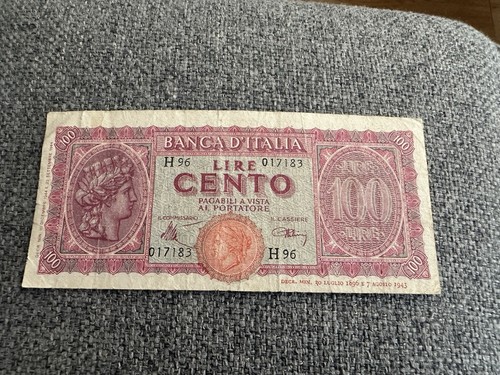 100 lire italia turrita regno - lire,