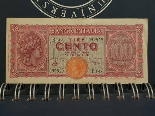 Banconota 100 lire - banconota, turrita