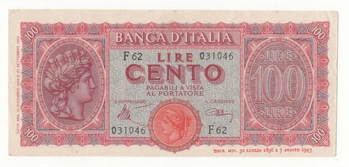 100 lire italia - 100,
