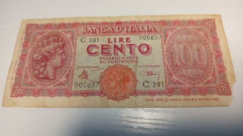 100 lire italia turrita - 100,