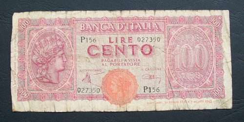 Luogotenenza 100 lire italia - 100,