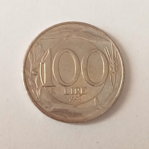 Moneta italiana 100 lire - moneta,