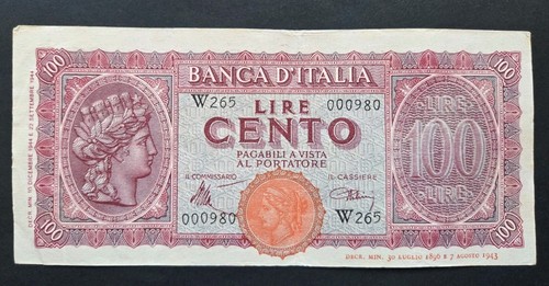 100 lire italia - 100,