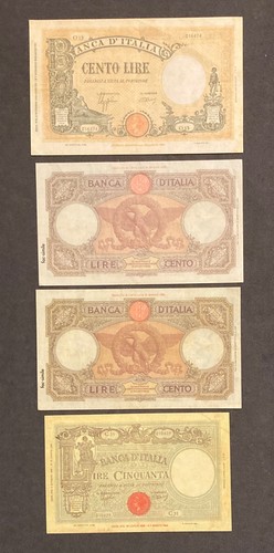 Lotto banconote lire - 50,