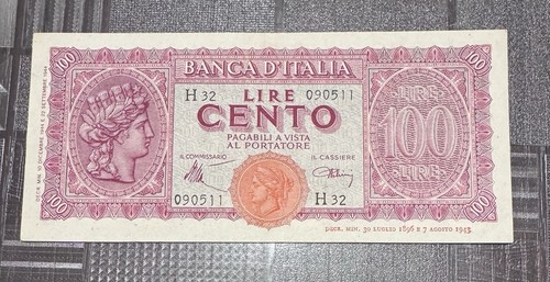 100 lire italia turrita - lire,