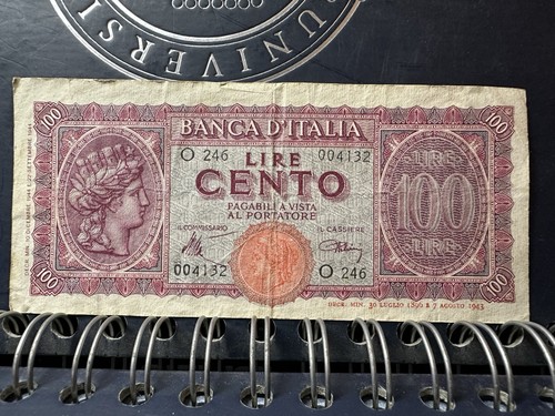 Banconota 100 lire turrita - ,
