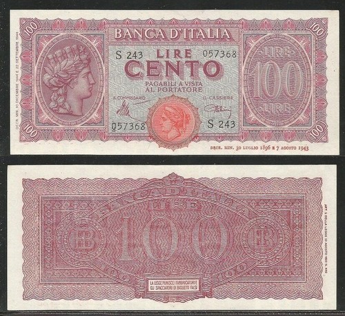 Luogotenenza 100 lire - luogotenenza,
