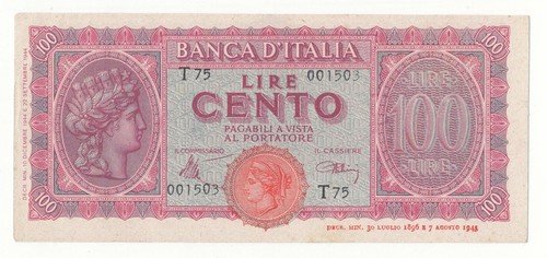 100 lire italia - lire, turrita