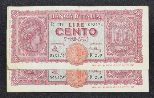 100 lire italia - 100,