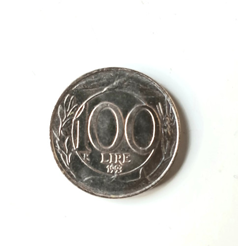 Moneta 100 lire piccola - piccola, testa