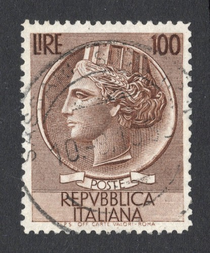 1954 italia turrita - italia, lire