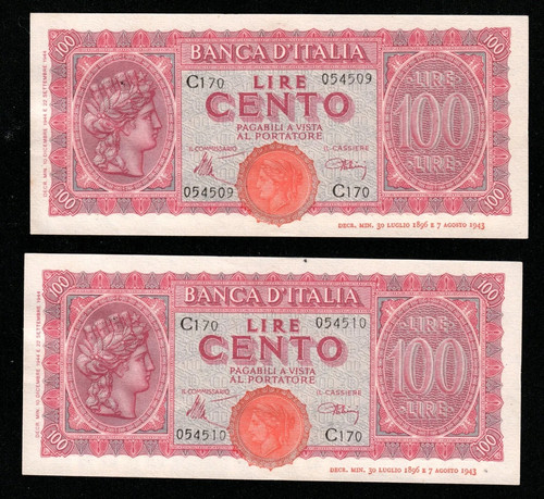 100 lire italia turrita - 100,