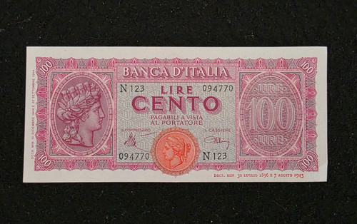 Banconota italia luogotenenza - banconota,