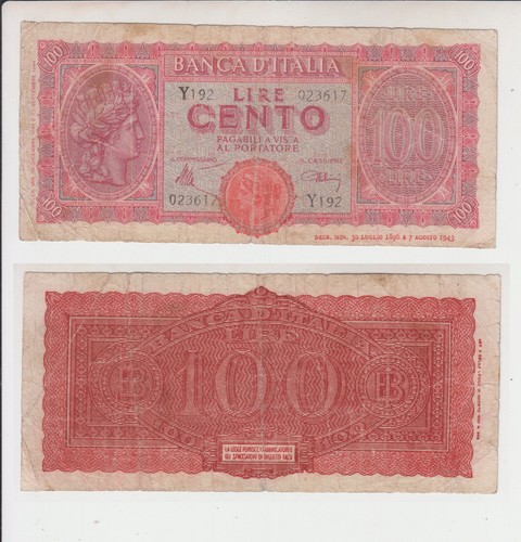 Luogotenenza 100 lire - luogotenenza:,