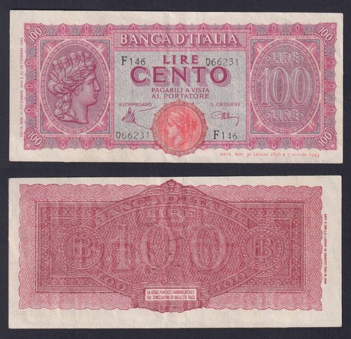 Banconota italia 100 lire - banconota,