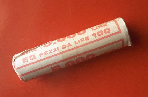 Rotolino 100 lire - lire, turrita