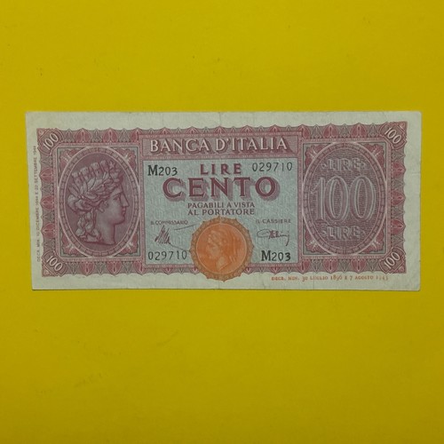 Banconota 100 lire turrita - 100,