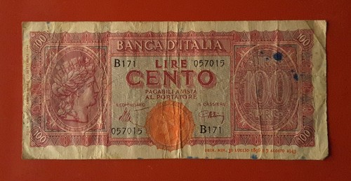 Banconota 100 lire turrita - 100,
