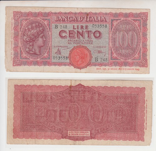 Luogotenenza 100 lire - luogotenenza:,